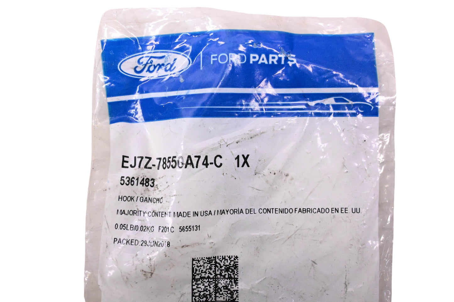 New OEM Ford EJ7Z-78550A74-C, 5361483 Tie Down Hook Cargo Cover Cap NOS