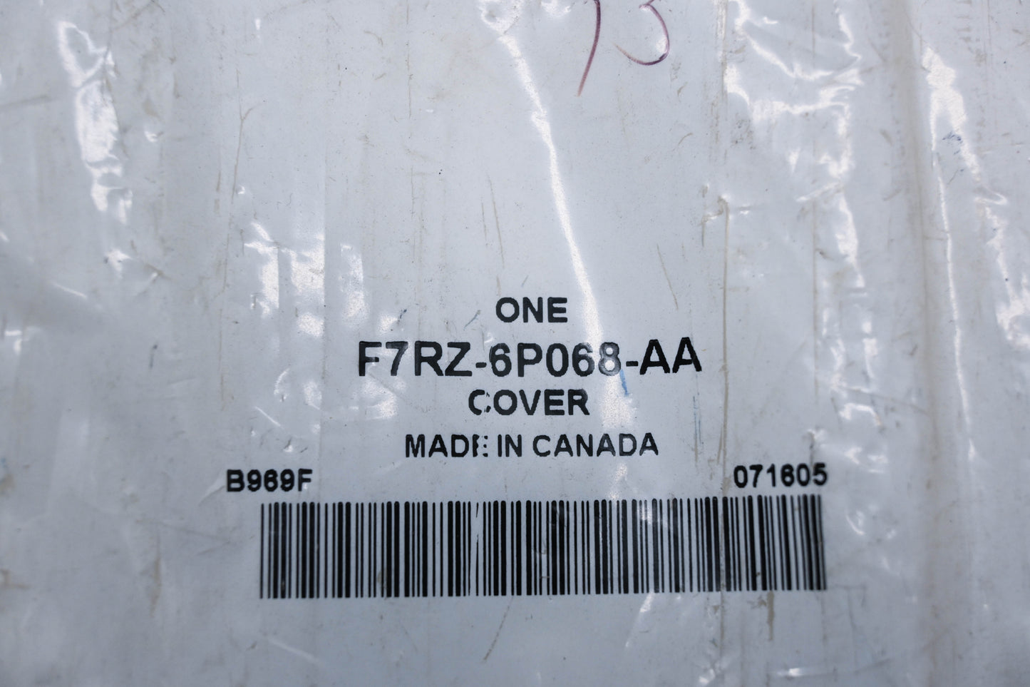 New OEM Ford F7RZ-6P068-AA Cover NOS