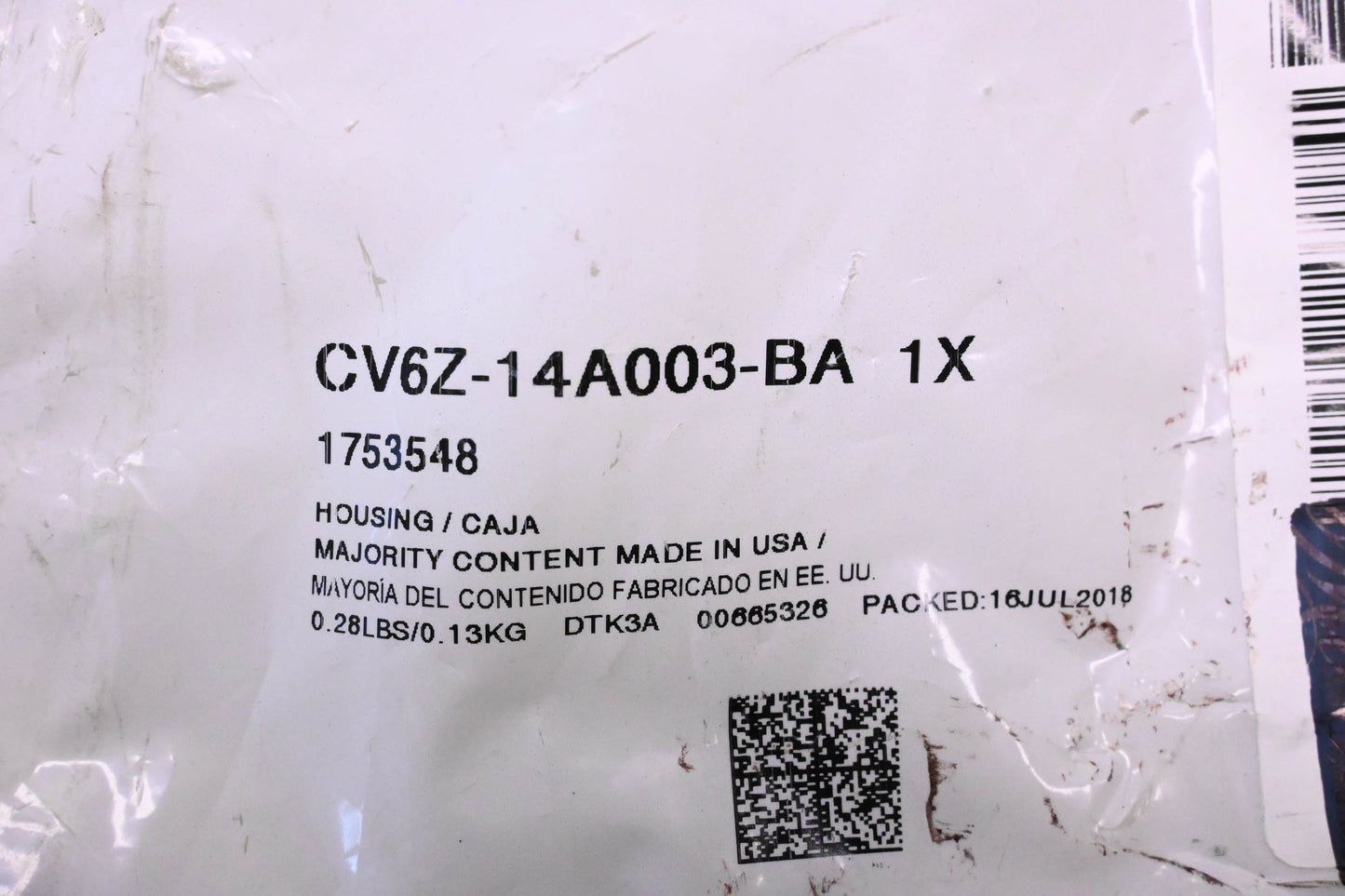 New OEM Ford CV6Z-14A003-BA, 1753548 Fuse Relay Box Bottom Cover NOS