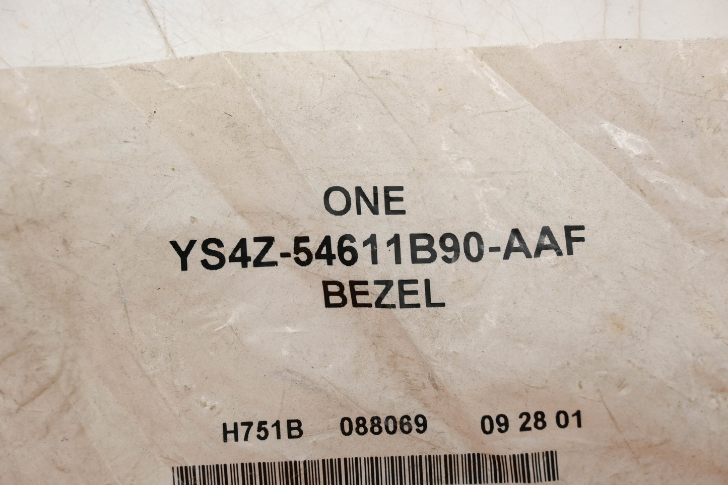 New OEM Ford YS4Z-54611B90-AAF Seat Belt Guide Bracket Bezel NOS