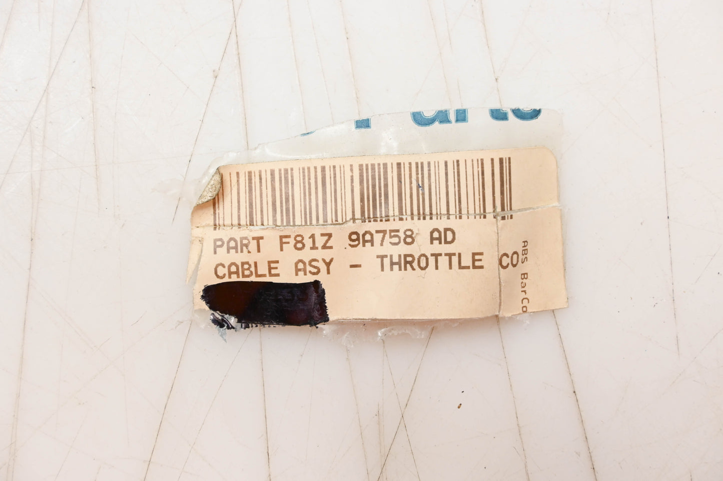 New OEM Ford F81Z-9A758-AD Throttle Control Cable Assembly Kit NOS