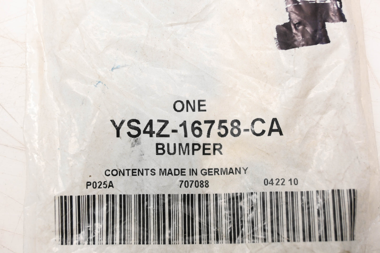 New OEM Ford YS4Z-16758-CA Hood Rest Bumper NOS