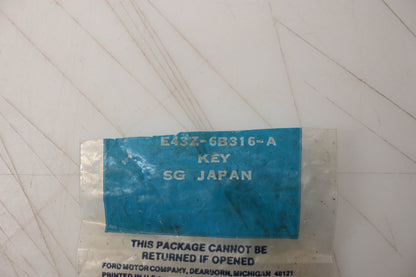 New OEM Ford E43Z-6B316-A Key NOS
