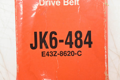 New OEM Motorcraft JK6-484, E43Z-8620-C Serpentine Belt NOS