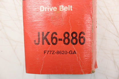 New OEM Motorcraft JK6-886, F77Z-8620-GA Serpentine Belt NOS