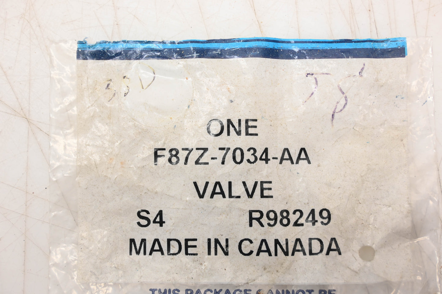 New OEM Ford F87Z-7034-AA Vent Valve Assembly NOS