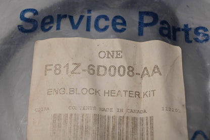 New OEM Ford F81Z-6D008-AA Engine Block Heater Kit NOS