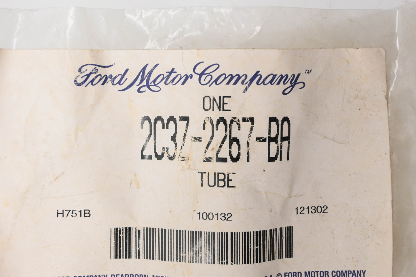 New OEM Ford 2C3Z-2267-BA Brake Tube Assembly NOS