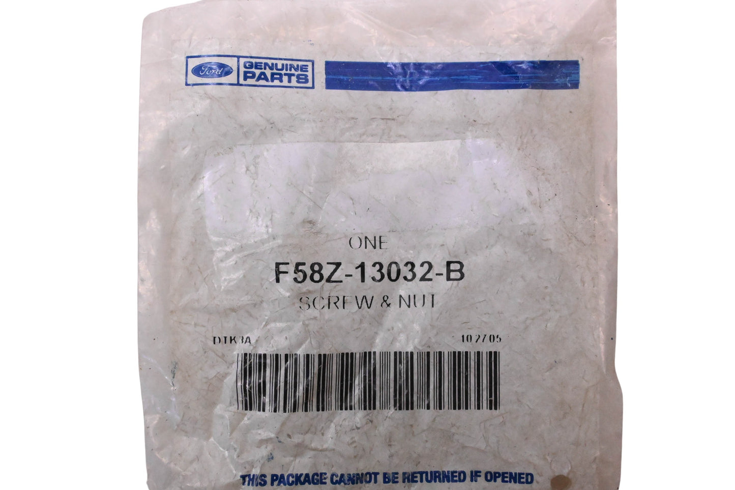 New OEM Ford F58Z-13032-B Headlamp Adjustment Screw & Nut Assembly NOS