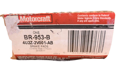 New OEM Motorcraft BR-953-B, 4U2Z-2V001-AB Front Ceramic Disc Brake Kit NOS