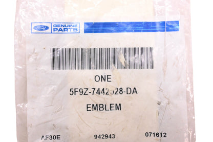 New OEM Ford 5F9Z-7442528-DA Ford Tailgate Trunk Emblem NOS
