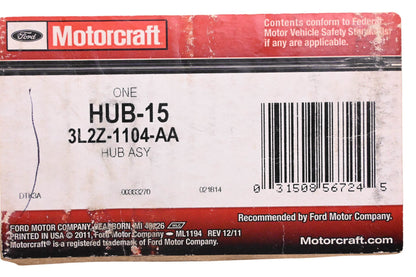 New OEM Motorcraft HUB-15, 3L2Z-1104-AA Wheel Bearing & Hub Assembly NOS