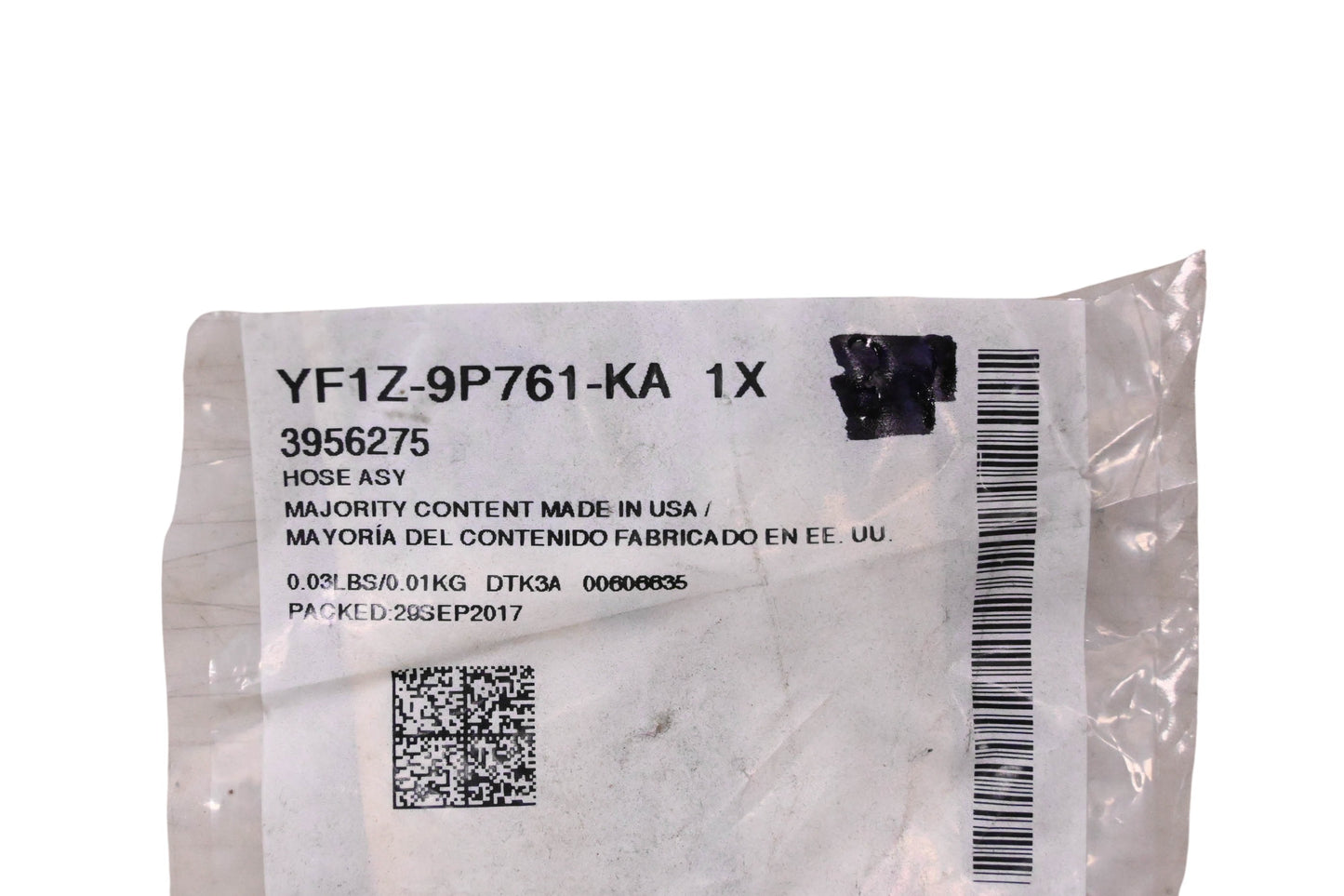 New OEM Ford YF1Z-9P761-KA, 3956275 Emission System Hose Assembly NOS