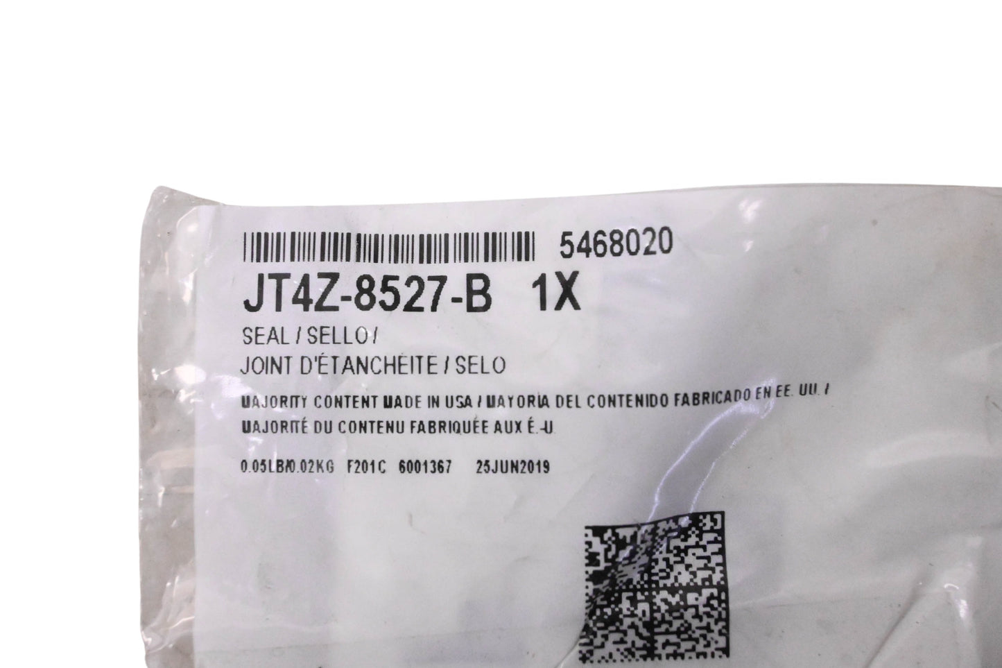 New OEM Ford JT4Z-8527-B, 5468020 EGR Tube Sealing O-Ring NOS