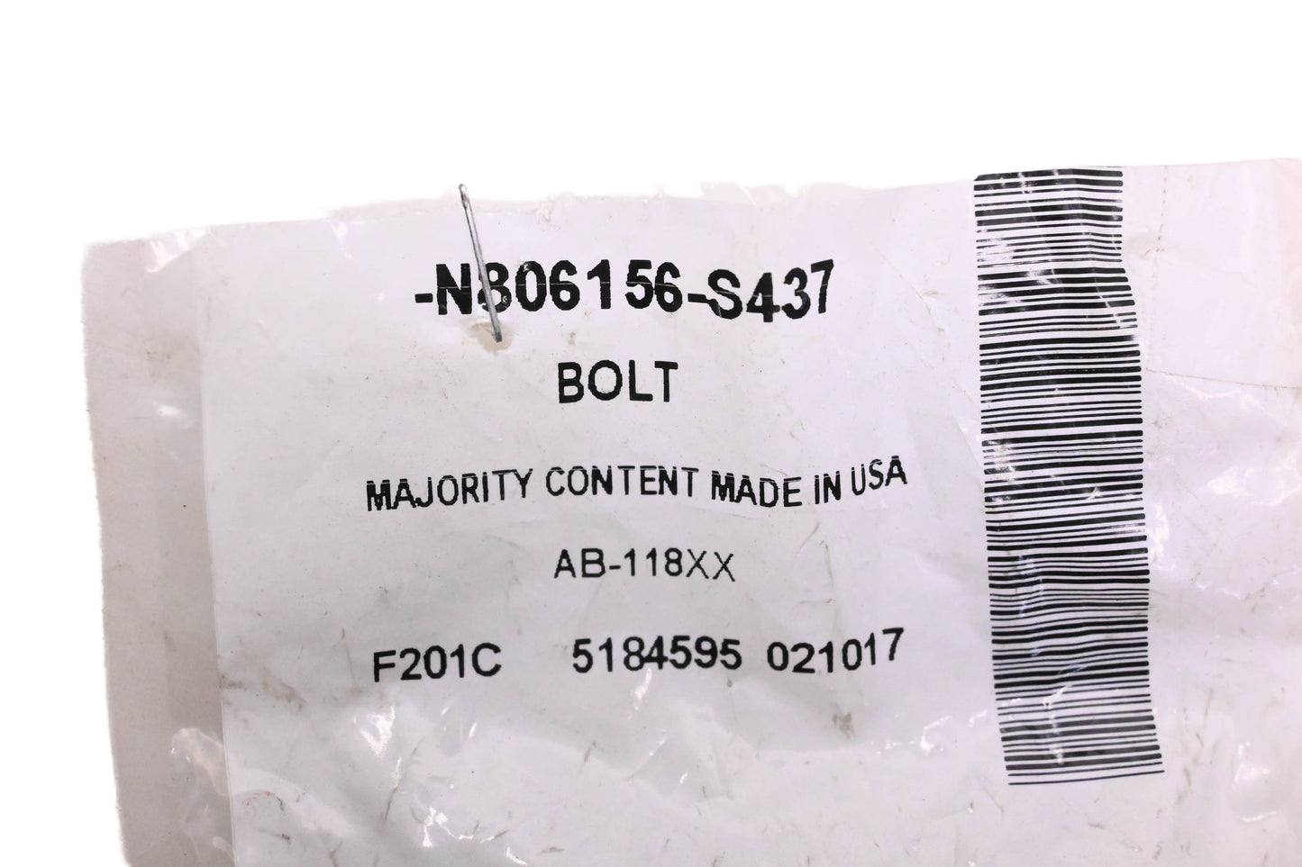 New OEM Ford N806156-S437 Oil Cooler Adapter Bolt NOS