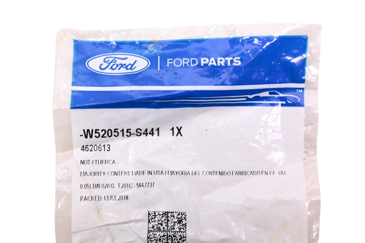 New OEM Ford W520515-S441, 4620613 Lower Control Arm Lock Nut NOS