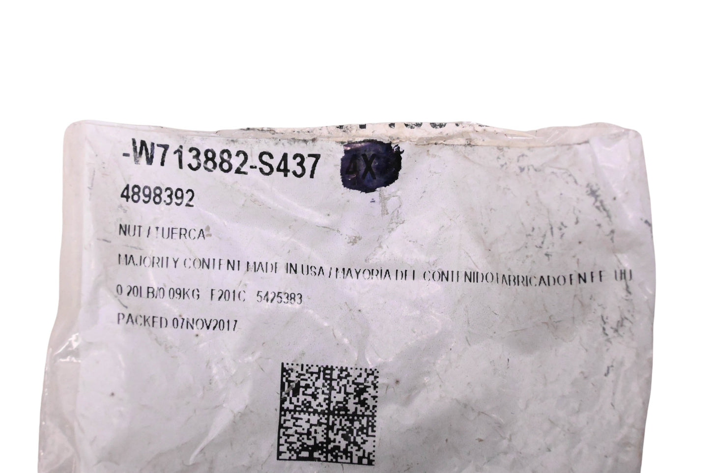New OEM Ford W713882-S437, 4898392 Tie Rod Adjust Nuts Qty 2 NOS
