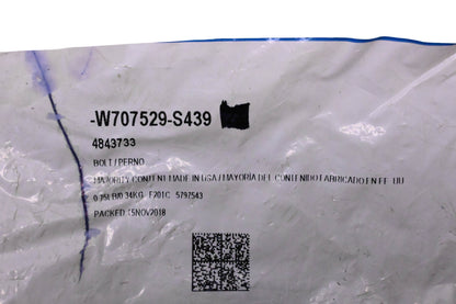New OEM Ford W707529-S439, 4843733 Leaf Spring Rear Bolt NOS