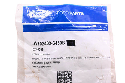 New OEM Ford W702403-S450B, 5246388 Scuff Plate Screw NOS