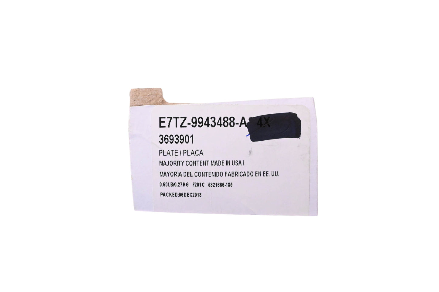 New OEM Ford E7TZ-9943488-A, 3693901 Anchor Plate NOS