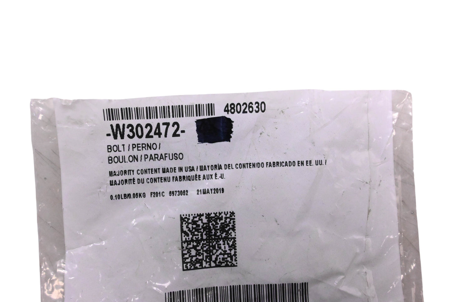 New OEM Ford W302472, 4802630 Bolt NOS