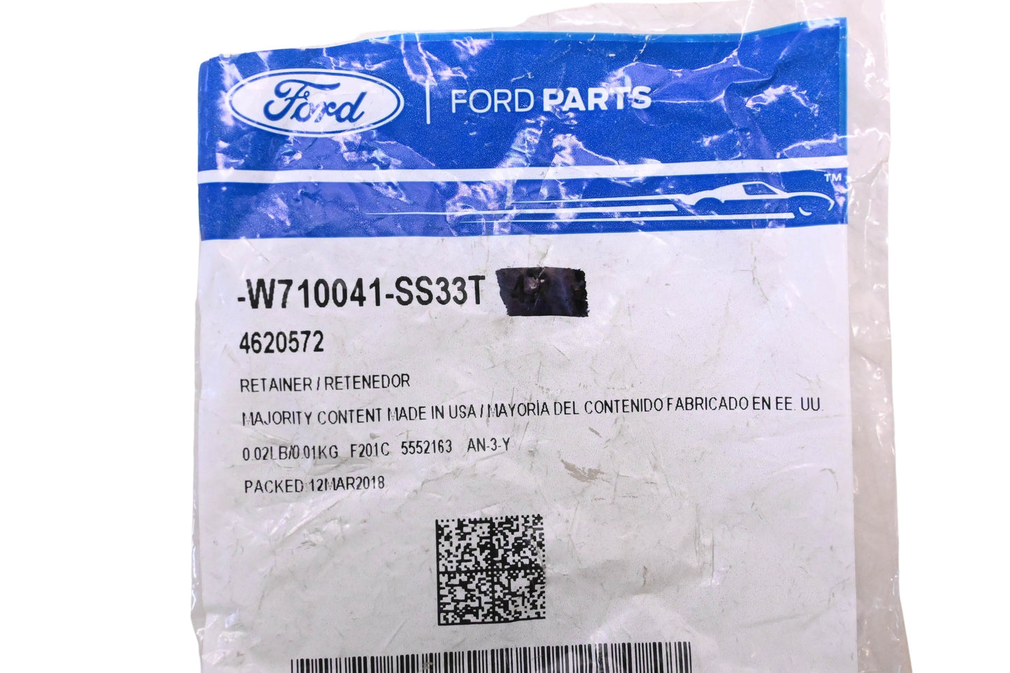 New OEM Ford W710041-SS33T, 4620572 Trim Panel Retainer Clips Qty 4 NOS