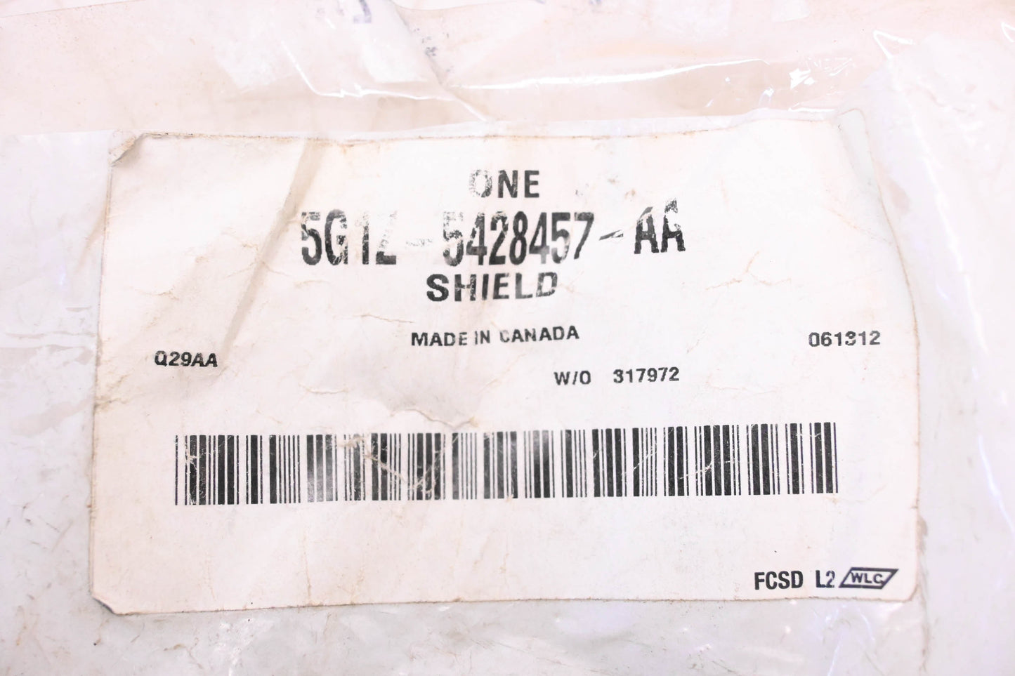 New OEM Ford 5G1Z-5428457-AA Rear Quarter Panel Splash Shield NOS