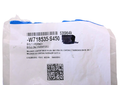 New OEM Ford W718535-S450, 5369649 Bolt & Washer Assembly NOS
