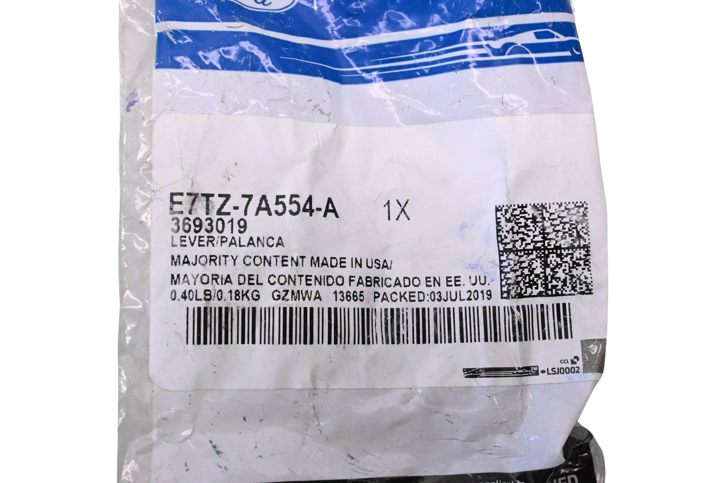 New OEM Ford E7TZ-7A554-A, 3693019 Clutch Pedal Lever NOS
