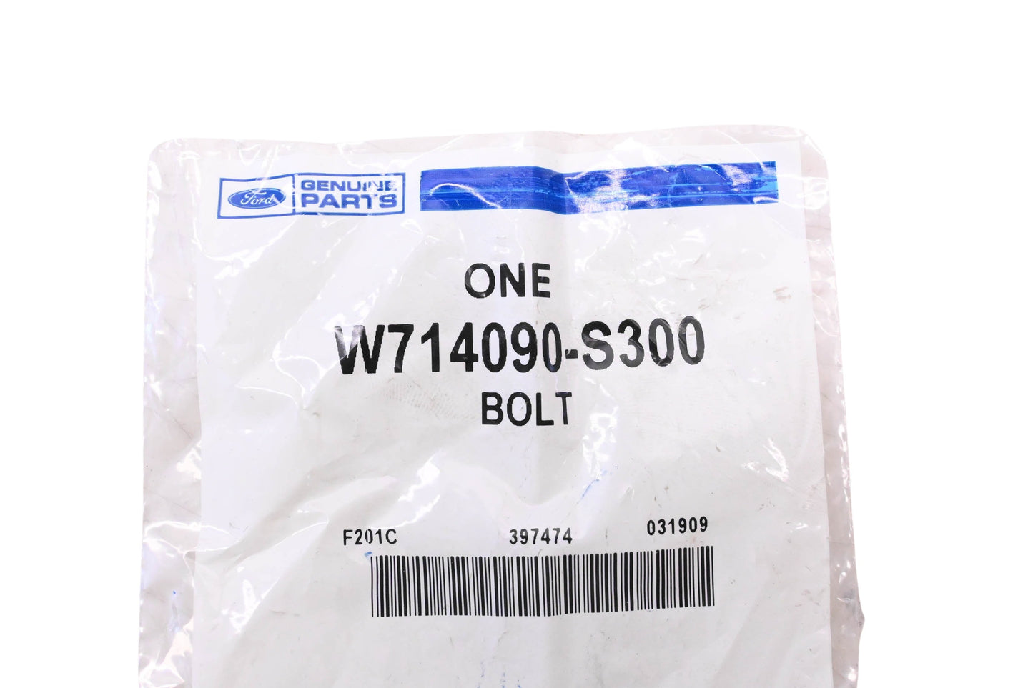 New OEM Ford W714090-S300 Timing Guide Pivot Bolt & Washer Assembly NOS