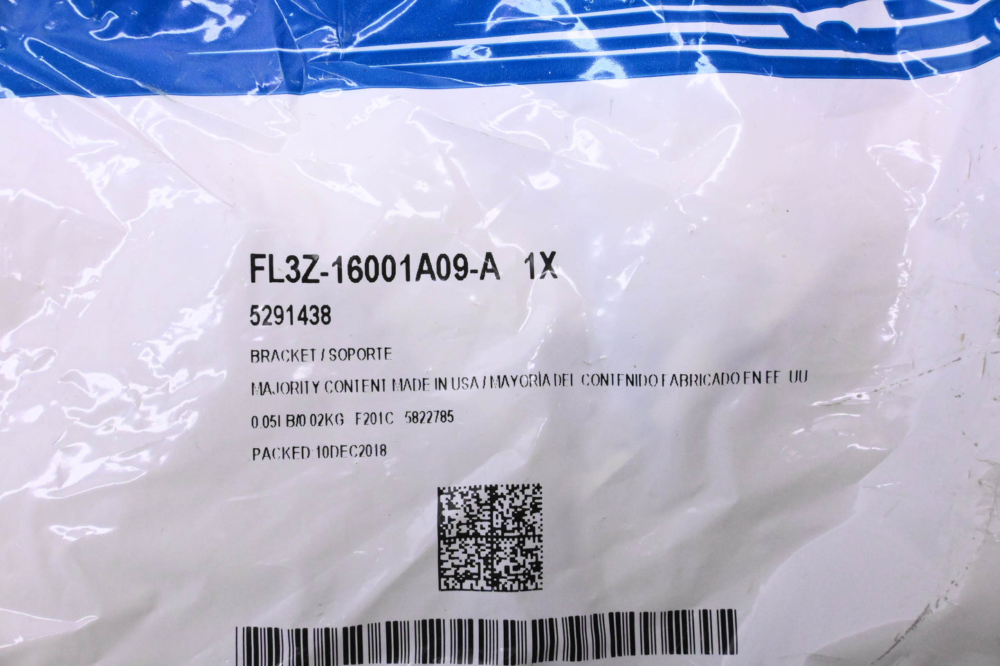 New OEM Ford FL3Z-16001A09-A, 5291438 Under Cover Bracket NOS