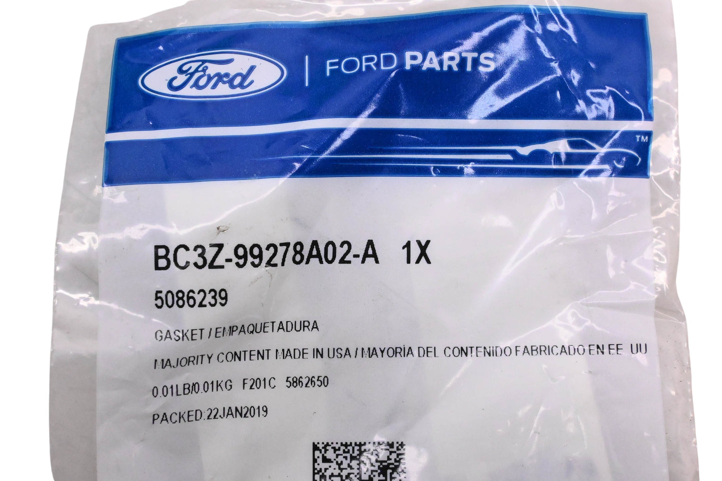 New OEM Ford BC3Z-99278A02-A, 5086239 Filler Pipe Gasket NOS