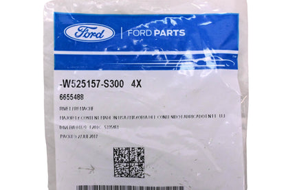 New OEM Ford W525157-S300, 6655488 Rivets Qty 4 NOS