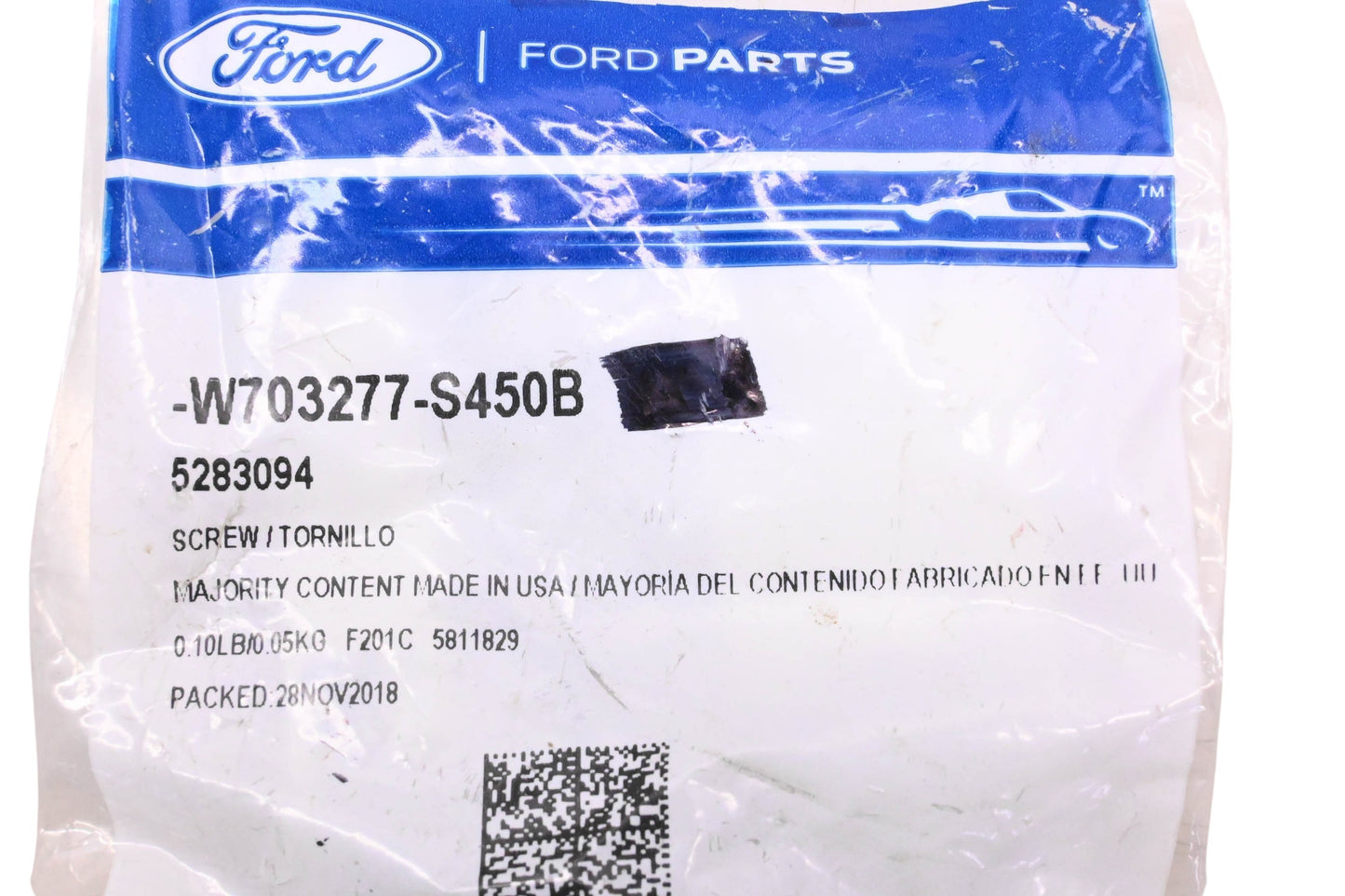 New OEM Ford W703277-S450B, 5283094 Radiator Core Upper Support Bolt & Washer Assemblies Qty 2 NOS
