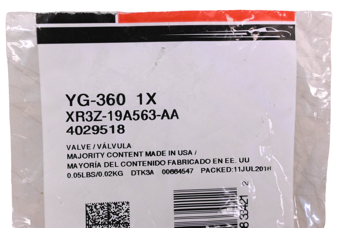 New OEM Motorcraft YG-360, XR3Z-19A563-AA, 4029518 Vacuum Control/ Check Valve NOS