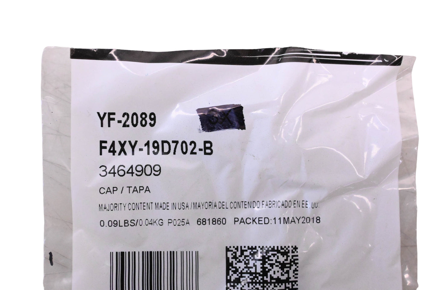 New OEM Motorcraft YF-2089, F4XY-19D702-B, 3464909 A/C Service Valve Cap NOS
