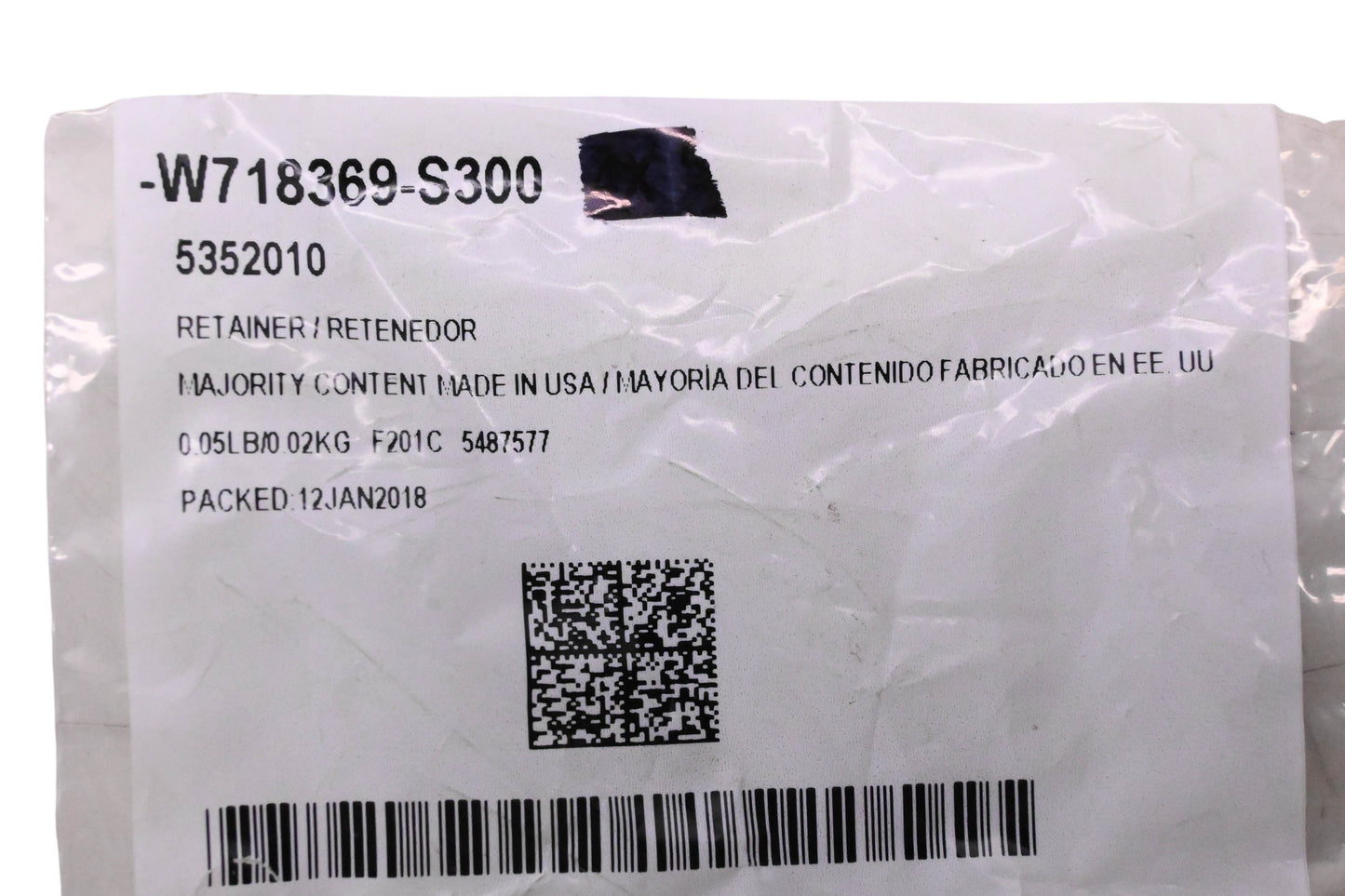 New OEM Ford W718369-S300, 5352010 Tail Lamp Assembly Retainer NOS