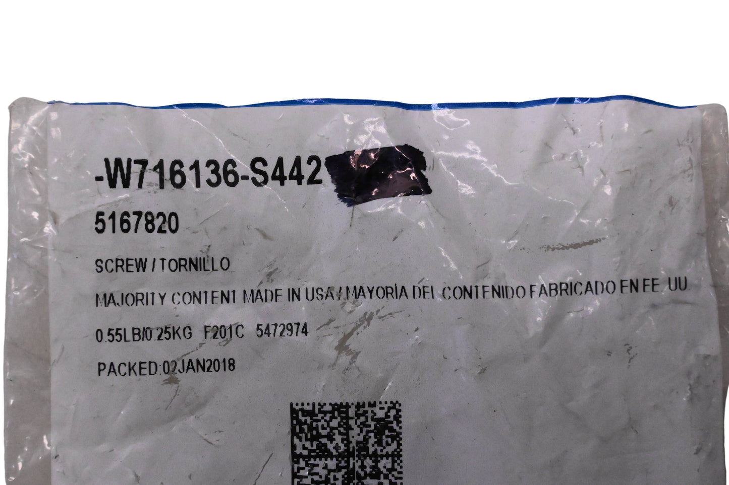 New OEM Ford W716136-S442, 5167820 Engine Motor Transmission Mount Bolts Qty 2 NOS