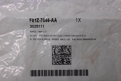 New OEM Ford F81Z-7046-AA, 3025111 Oil Ring NOS