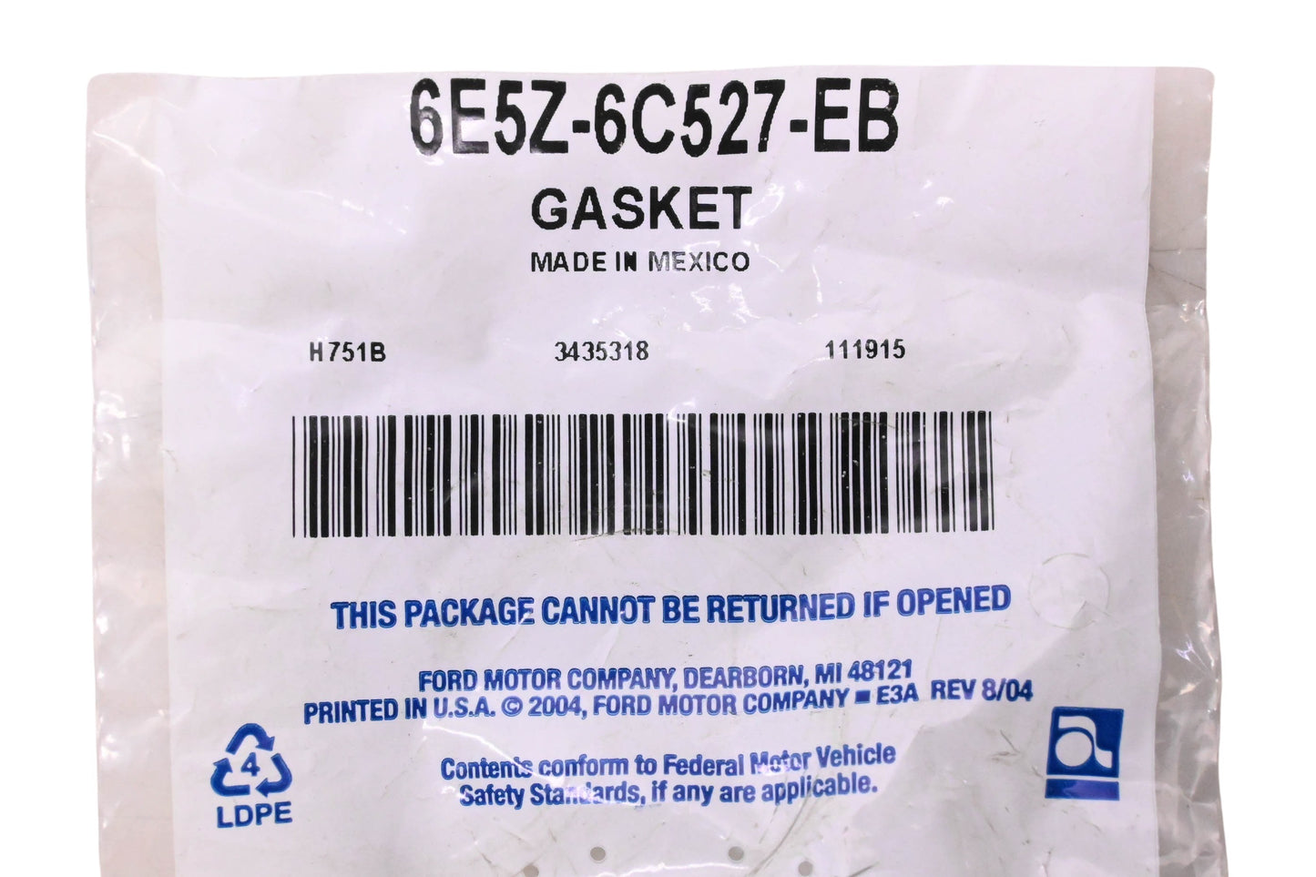 New OEM Ford 6E5Z-6C527-EB Spark Plug Tube Seals Qty 2 NOS