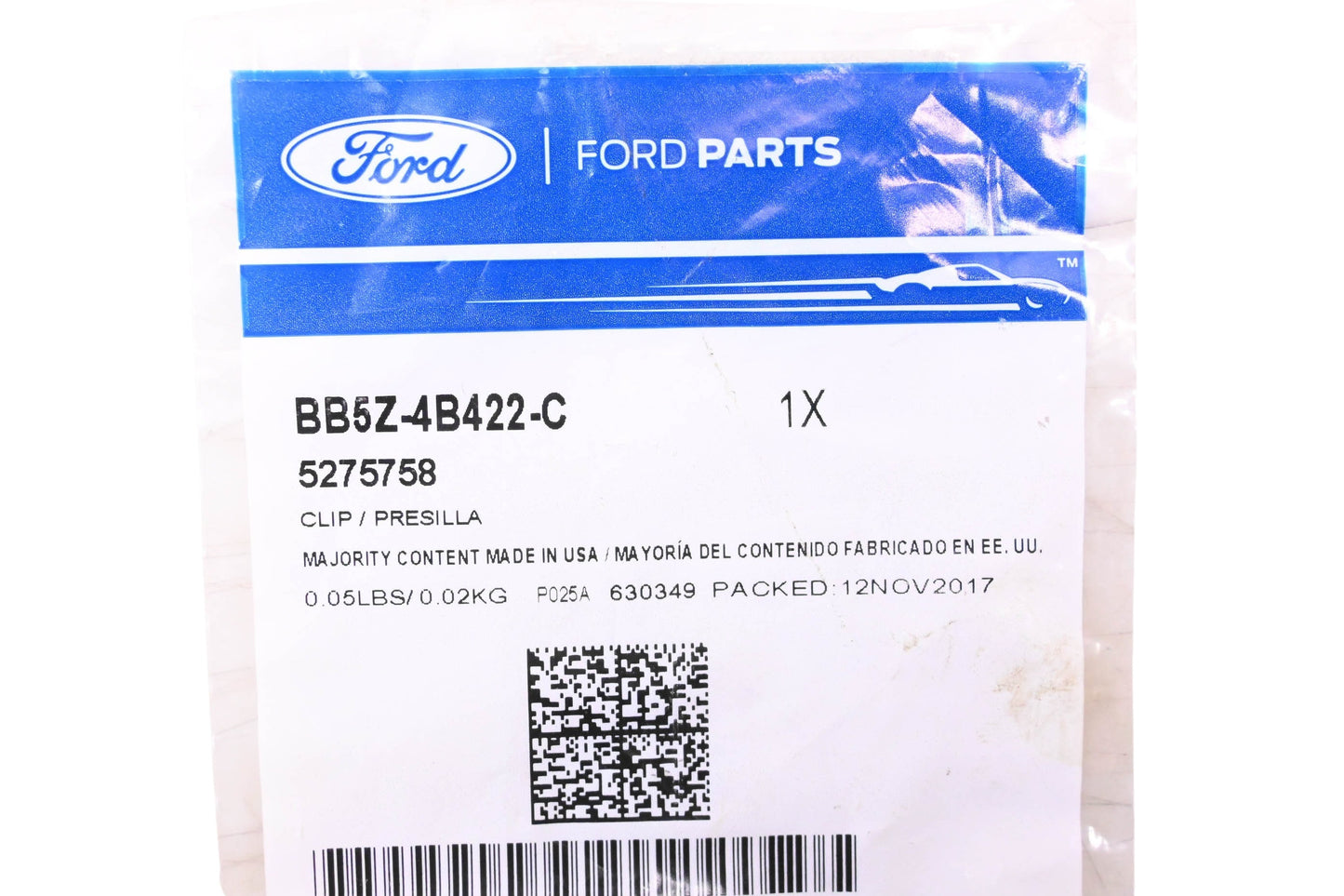 New OEM Ford BB5Z-4B422-C, 5275758 Axle Shaft Retainer C-Clip NOS