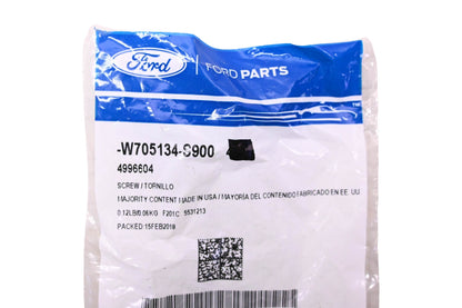 New OEM Ford W705134-S900, 4996604 Grille Screw & Washer Assembly NOS