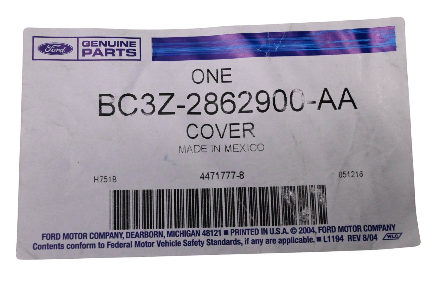 New OEM Ford BC3Z-2862900-AA Seat Cushion Cover Assembly NOS