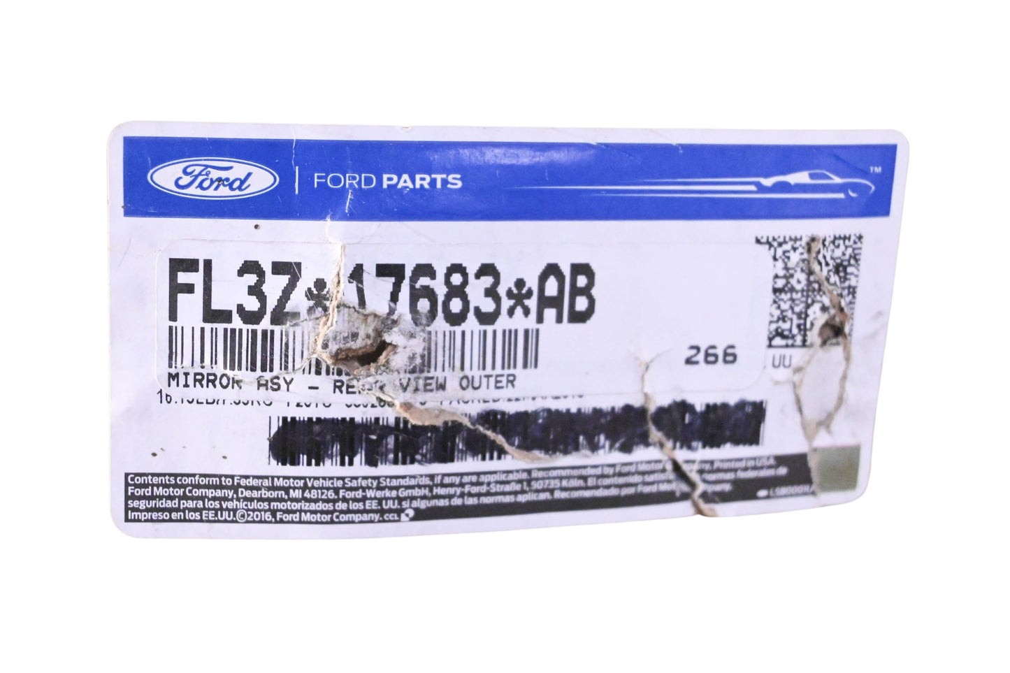 New OEM Ford FL3Z-17683-AB Left Side Mirror Assembly NOS