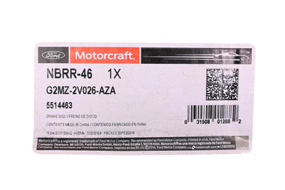 New OEM Motorcraft NBRR-46, G2MZ-2V026-AZA, 5514463 Rear Brake Rotor Assembly NOS
