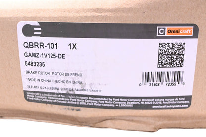 Omnicraft QBRR-101, GAMZ-1V125-DE, 5483235 Front Disc Brake Rotor Assembly NOS
