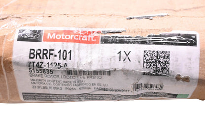 New OEM Motorcraft BRRF-101, 7T4Z-1125-A, 5155835 Disc Brake Rotor Assembly NOS