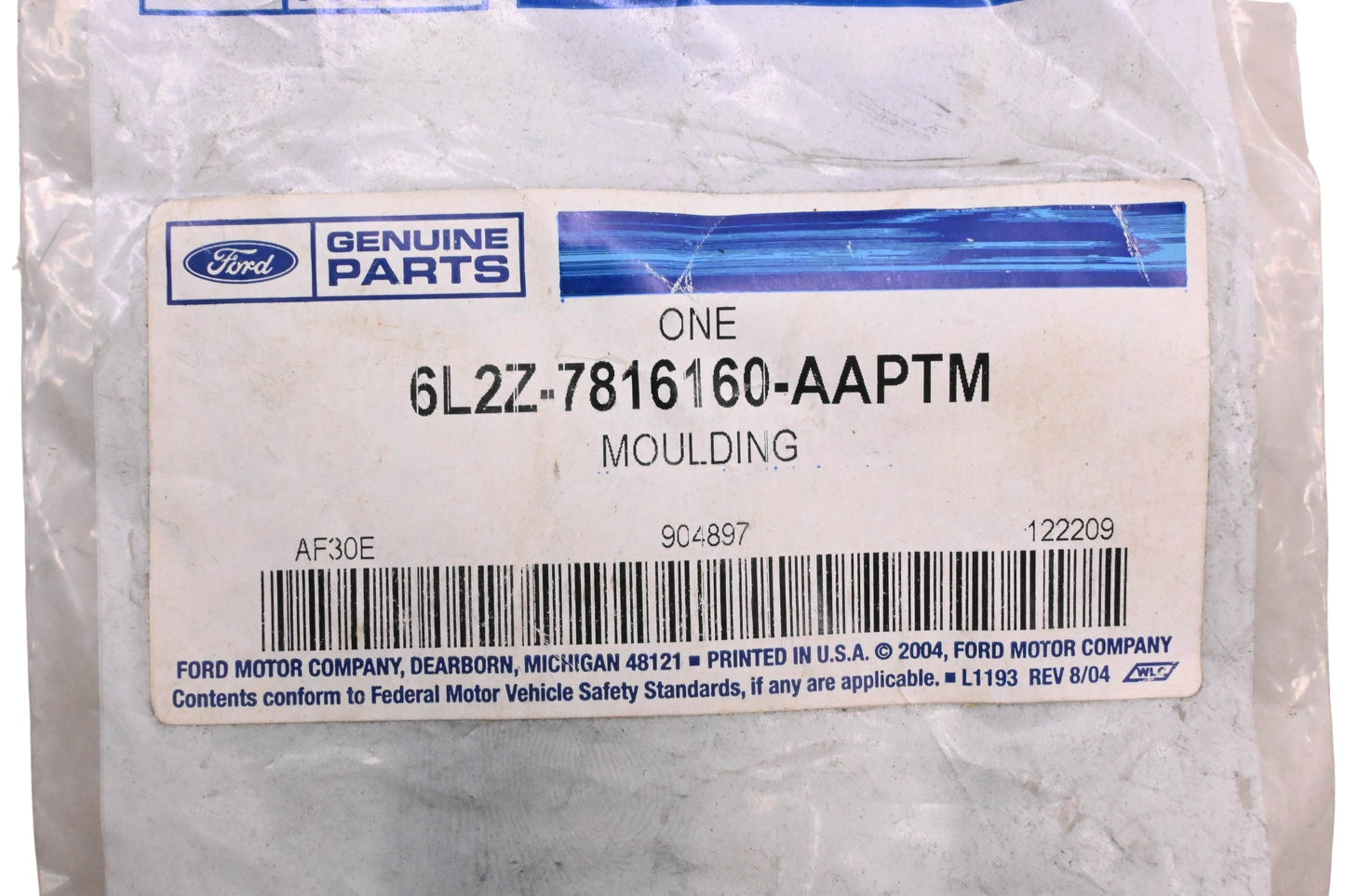 New OEM Ford 6L2Z-7816160-AAPTM Side Body Molding NOS