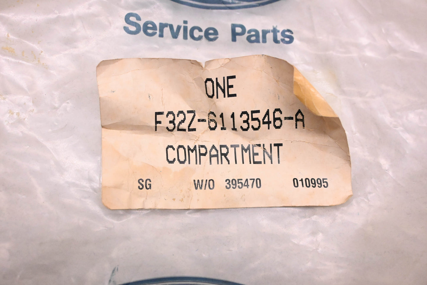 New OEM Ford F32Z-6113546-A Radio Compartment Cover NOS