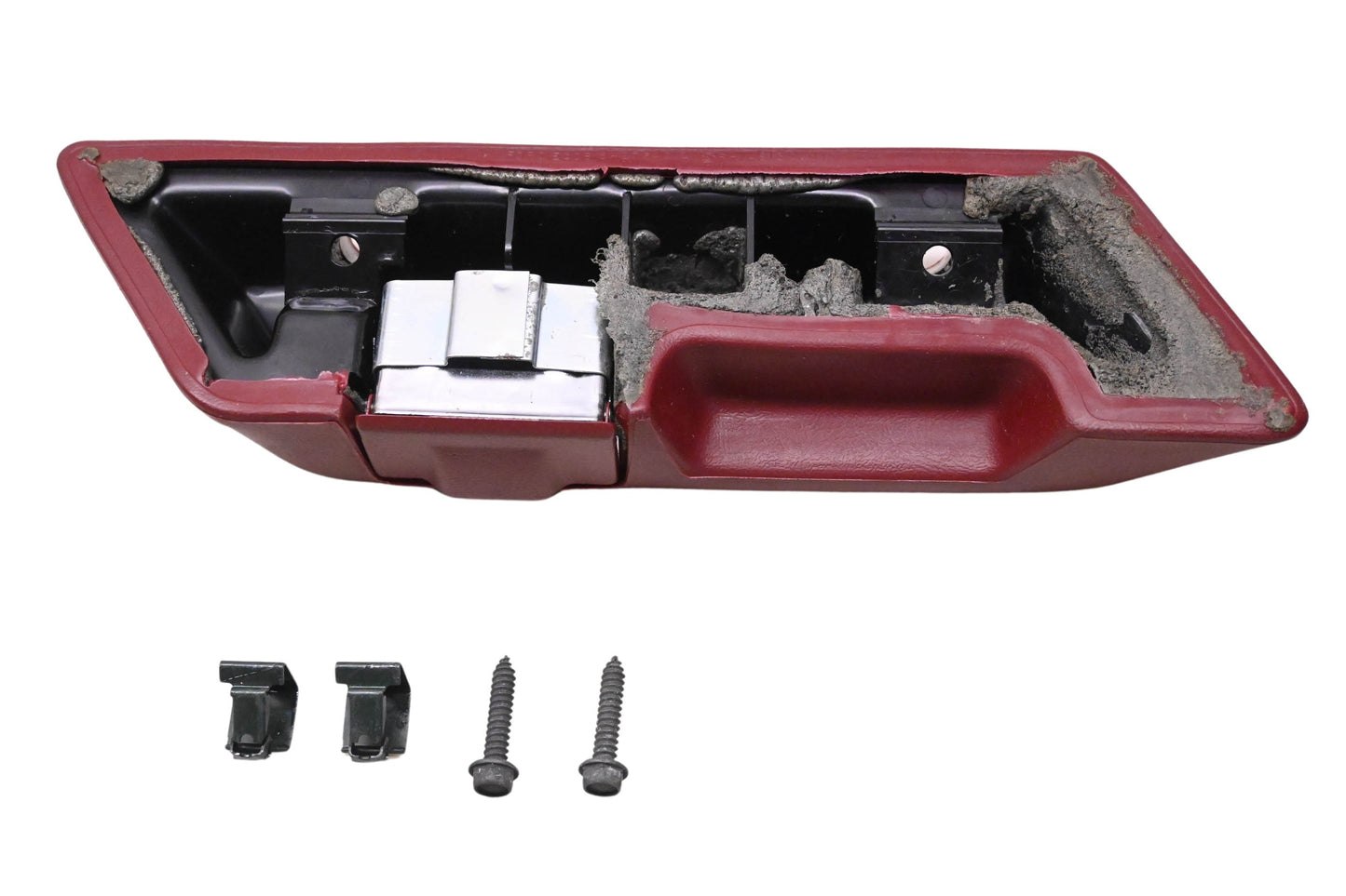 New OEM Ford E3DZ-5427540-A4D Red Interior Trim Armrest Assembly Kit NOS
